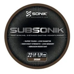 Sonik Subsonik Monofilament Brown 1200M -Gamakatsu Winkel 2308309Sonik Subsonik Monofilament Brown 1200M 2 1