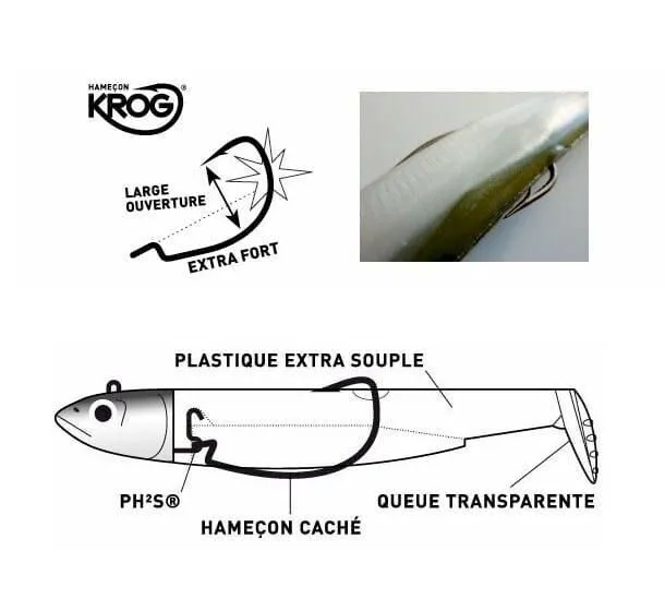 Fiiish Black Minnow 70 KROG Haken 4 Fiiish Black Minnow 70 KROG Haken - Afbeelding 2