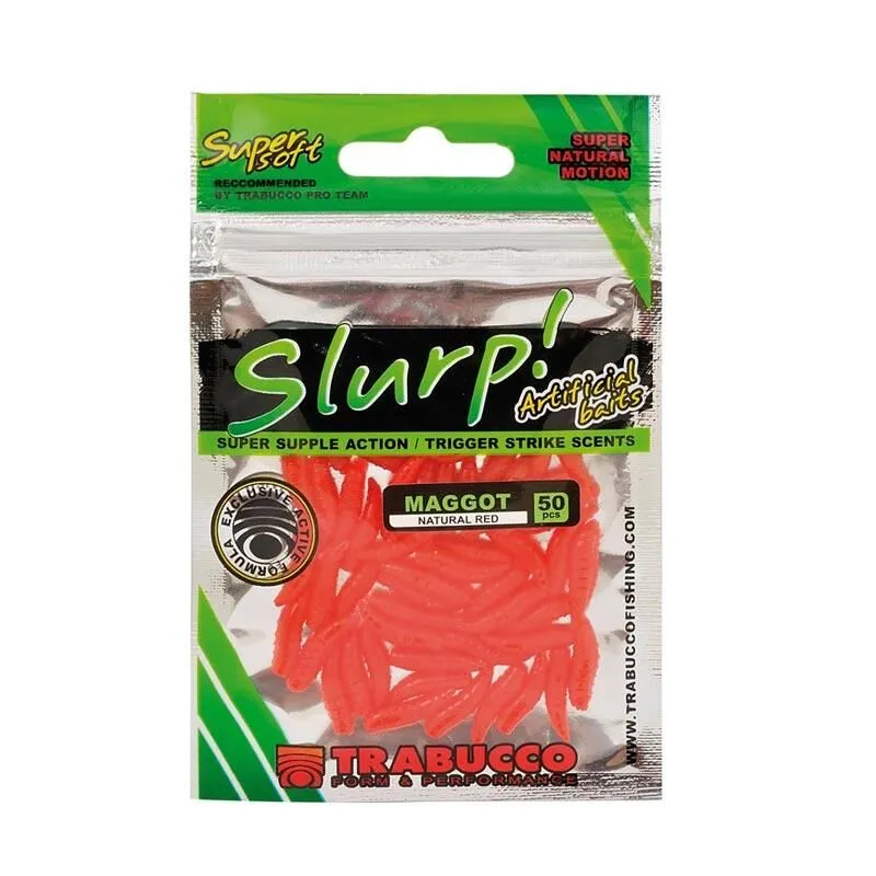 Trabucco Slurp Maggot Natural Red 50st. 4 Trabucco Slurp Maggot Natural Red 50st. - Afbeelding 2
