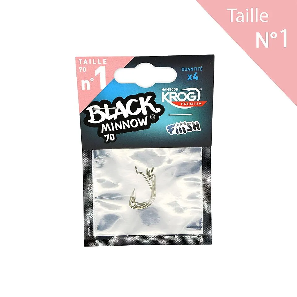 Fiiish Black Minnow 70 KROG Haken 3 Fiiish Black Minnow 70 KROG Haken